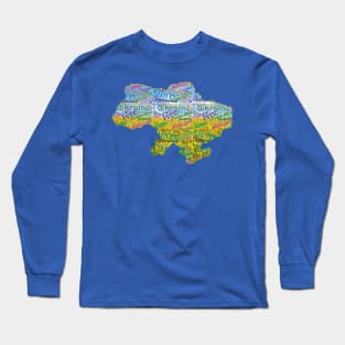 Ukrainian cities Long Sleeve T-Shirt